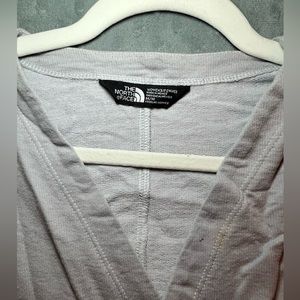 NORTHFACE Womens Gray Wrap Belted Cardigan Sweater Jacket // Size: M